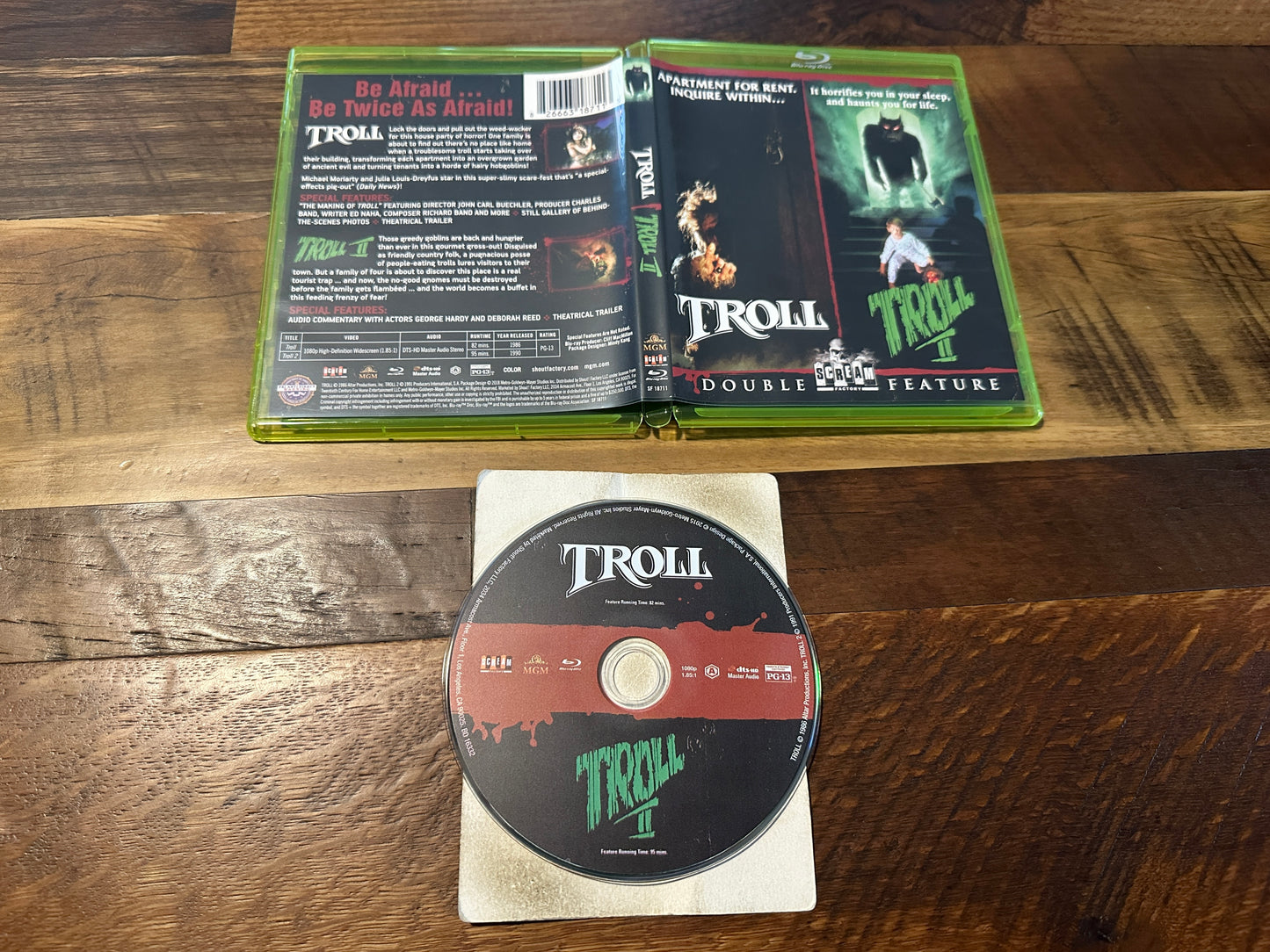 Troll & Troll 2 (Blu ray, Scream Factory, 80’s Horror, Double Feature)