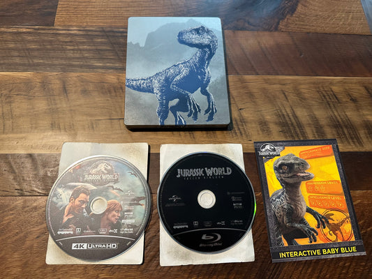 Jurassic World Fallen Kingdom 4K Ultra HD-Universal-Steelbook-No Digital-