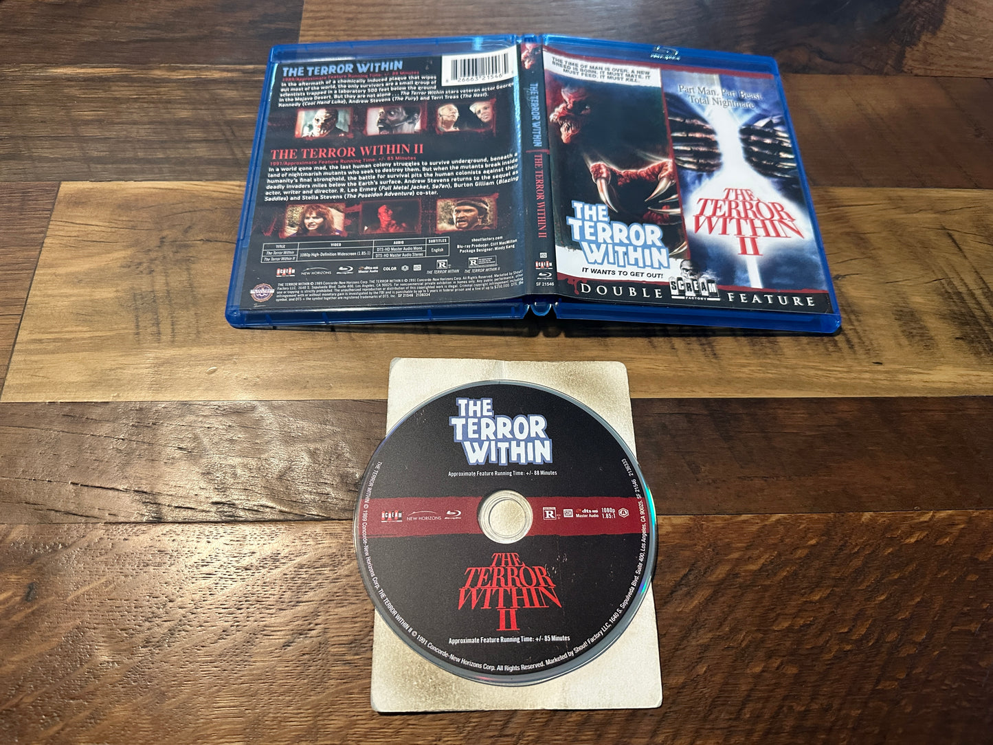 The Terror Within & The Terror Within II (Blu ray, Classic Horror)