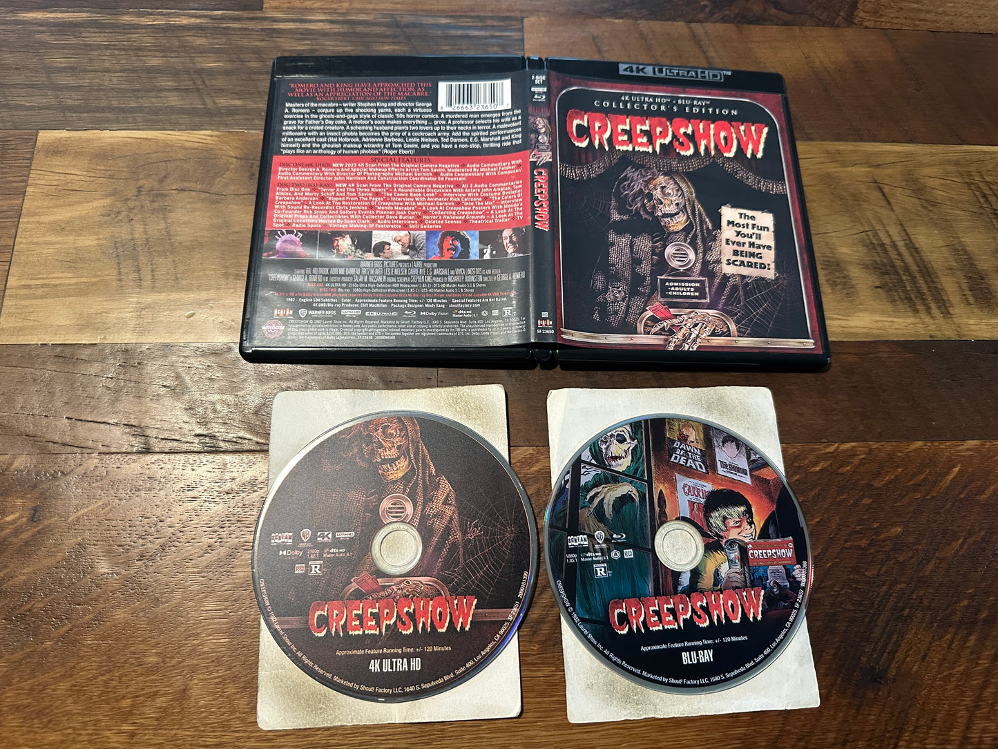 Creepshow (4K Ultra HD/Blu ray, Scream Factory, Collector’s Edition, 2 Disc)
