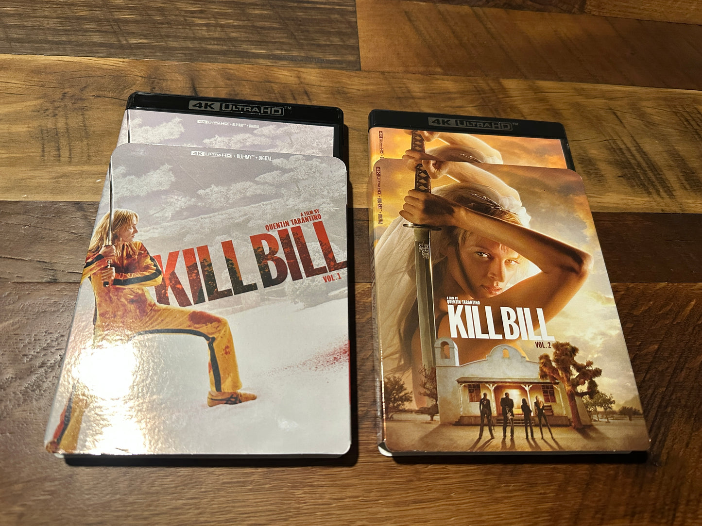 Kill Bill 1 & 2 (4K Ultra HD/Blu ray, Lionsgate, Quentin Tarantino, Slips, No Digitals)