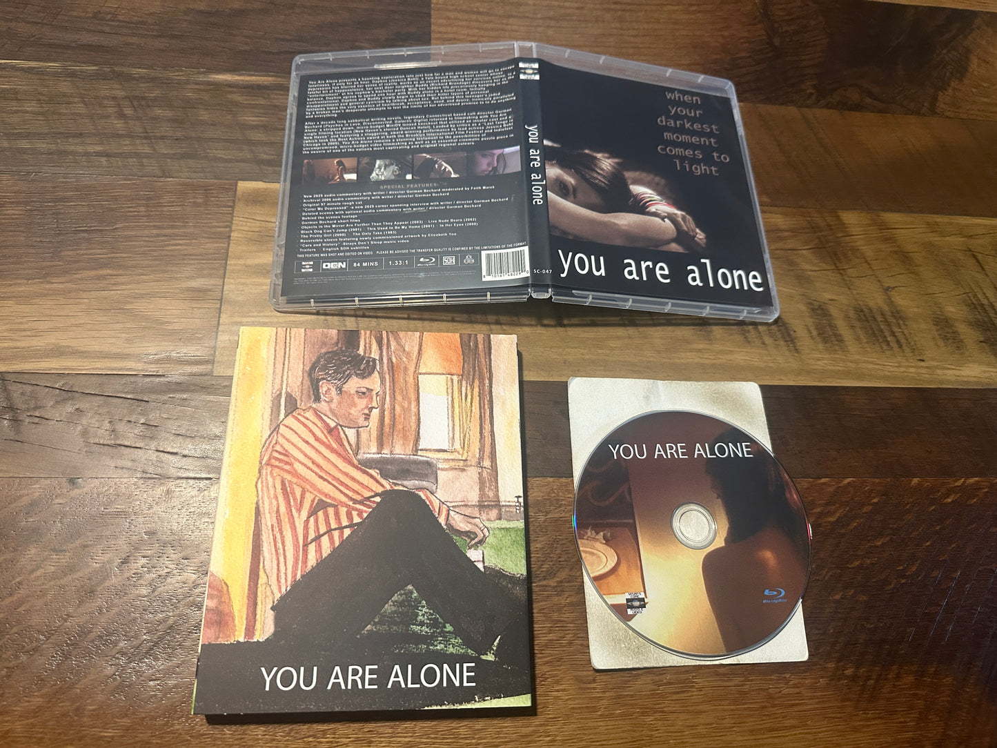 You Are Alone Blu ray-Vinegar Syndrome Partner Label-Slipcover-