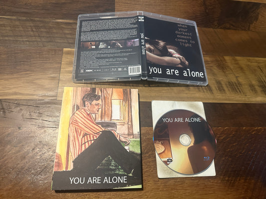 You Are Alone Blu ray-Vinegar Syndrome Partner Label-Slipcover-