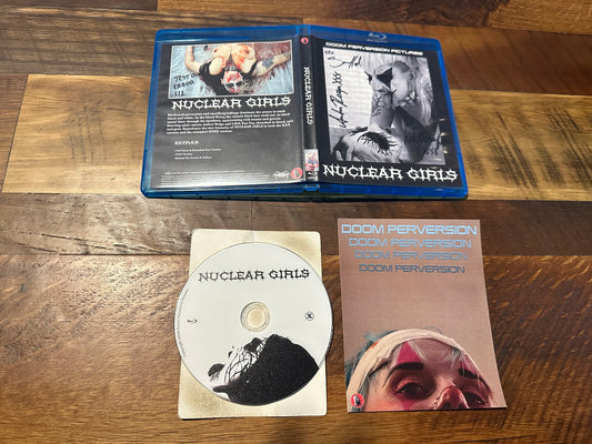 Nuclear Girls BD-R Signed X3-Ultra Rare Test Disc 1/2-Awesome Hand Drawn-