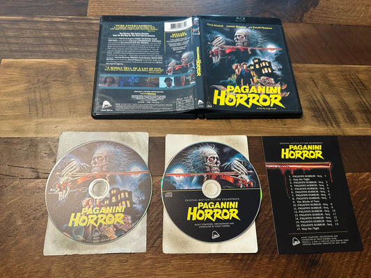 Paganini Horror Blu ray/CD-Severin Films-Limited Ed-2 Disc-80’s Horror