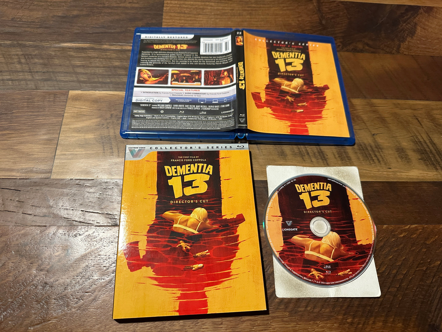 Dementia 13 (Blu ray, Vestron Video, Slipcover, Collector’s Series)