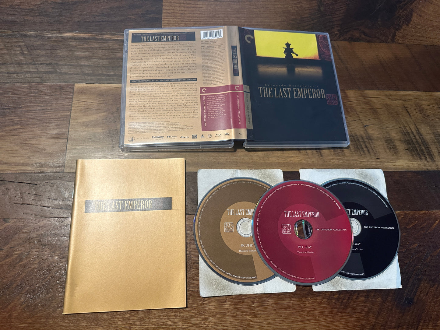 The Last Emperor (4K Ultra HD/Blu ray, Criterion Collection, 3 Disc, Special Ed)
