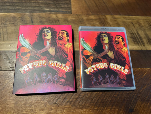 Psycho Girls (Blu ray, Vinegar Syndrome, Slipcover, 80’s Horror, NEW)