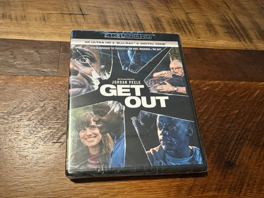 Get Out (4K Ultra HD/Blu ray, Universal, Jordan Peele, NEW/Sealed)