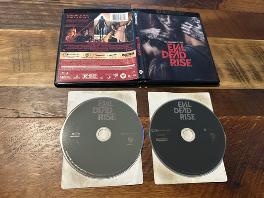 Evil Dead Rise 4K Ultra HD/Blu rays-Warner Bros-2 Disc-no Digital