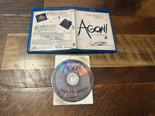 Agoni Blu ray*Dead Vision*Convention Exclusive*Only 25 Made*Signed*