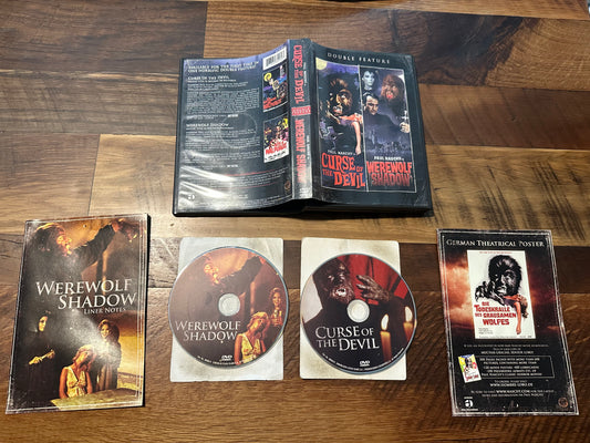 The Curse Of the Devil & Werewolf Shadow DVD-BCO-Rare-Double Feature-