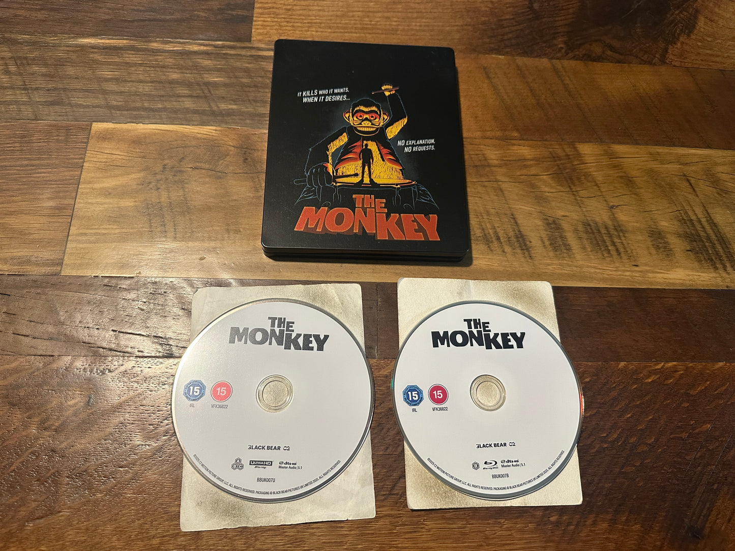 The Monkey (4K Ultra HD/Blu ray, Steelbook, Modern Horror, 2 Disc, Import)
