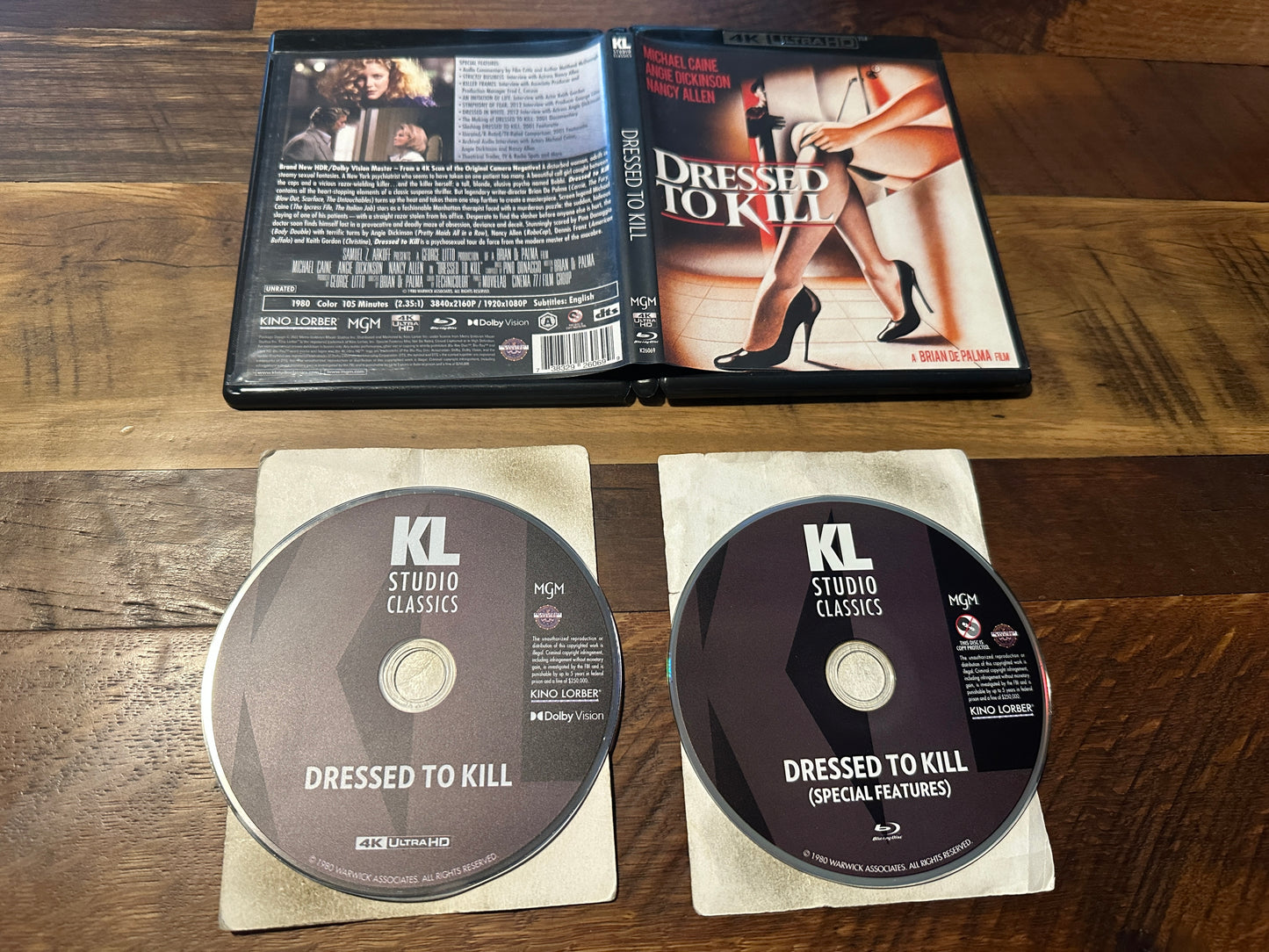 Dressed to Kill (4K Ultra HD, Kino Lorber, Brain De Palma 80’s Classic)