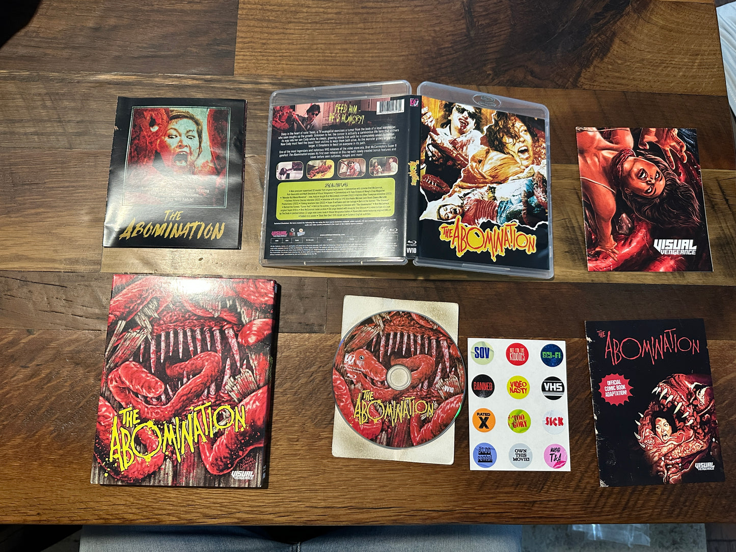 The Abomination (Blu ray, Visual Vengeance, Slipcover, 80’s Horror)