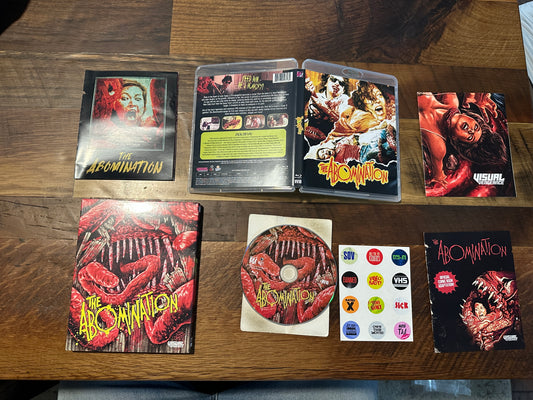 The Abomination (Blu ray, Visual Vengeance, Slipcover, 80’s Horror)