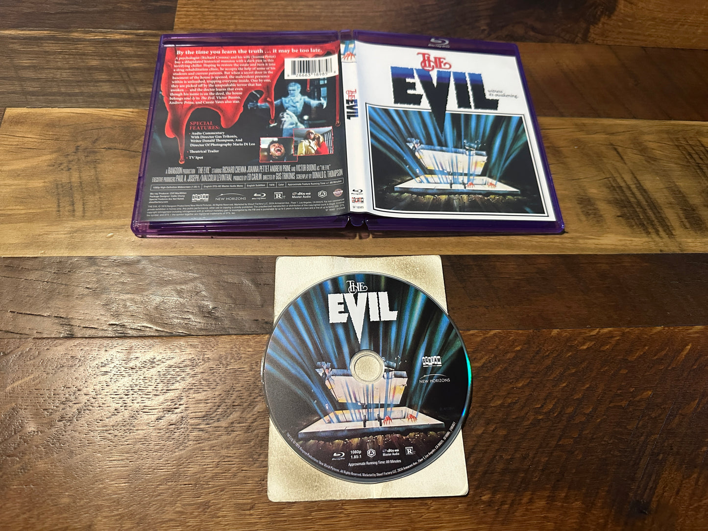 The Evil (Blu ray, Scream Factory, 70’s Horror Classic, Widescreen)