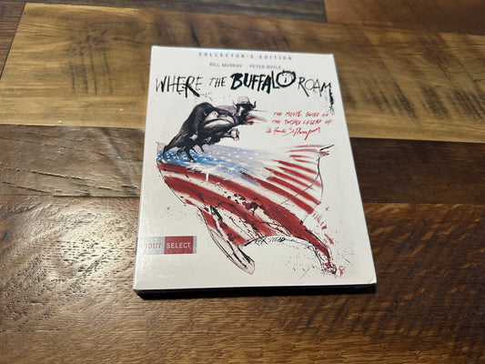 Where The Buffalo Roam (Blu ray, Shout Select, Slipcover, Collector’s Ed, NEW)