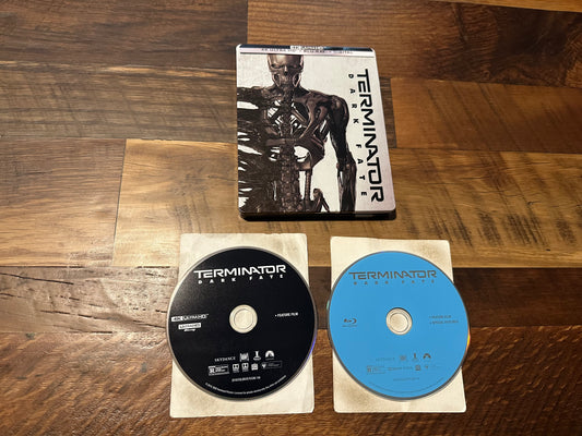 Terminator Dark Fate 4K Ultra HD/Blu ray-Paramount-Steelbook-No Digital