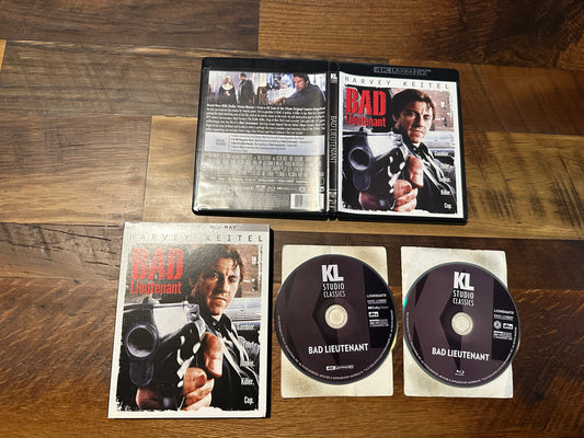 Bad Lieutenant 4K Ultra HD-Kino Lorber-90’s-Slipcover-Harvey Keitel-