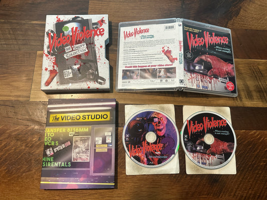 Video Violence 1 & 2 the Snuff Collection (Blu Ray, Vinegar Syndrome, Hard Slipcover)