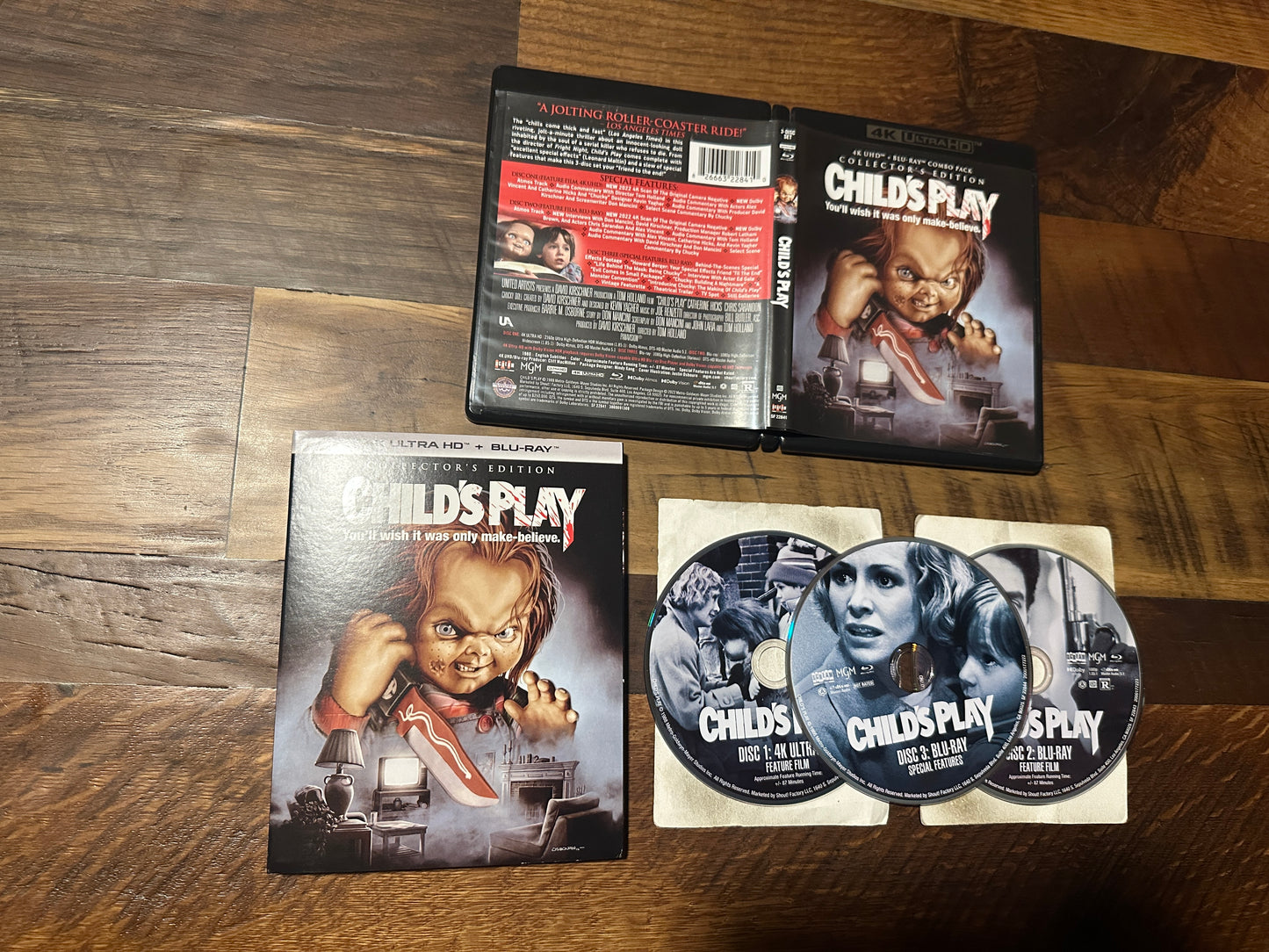 Child’s Play (4K Ultra/Blu ray, Scream Factory, Collector’s Ed, Slipcover)