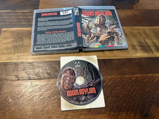 Doom Asylum (Blu ray, Arrow Video, 80’s Horror, US Release, Region Free)
