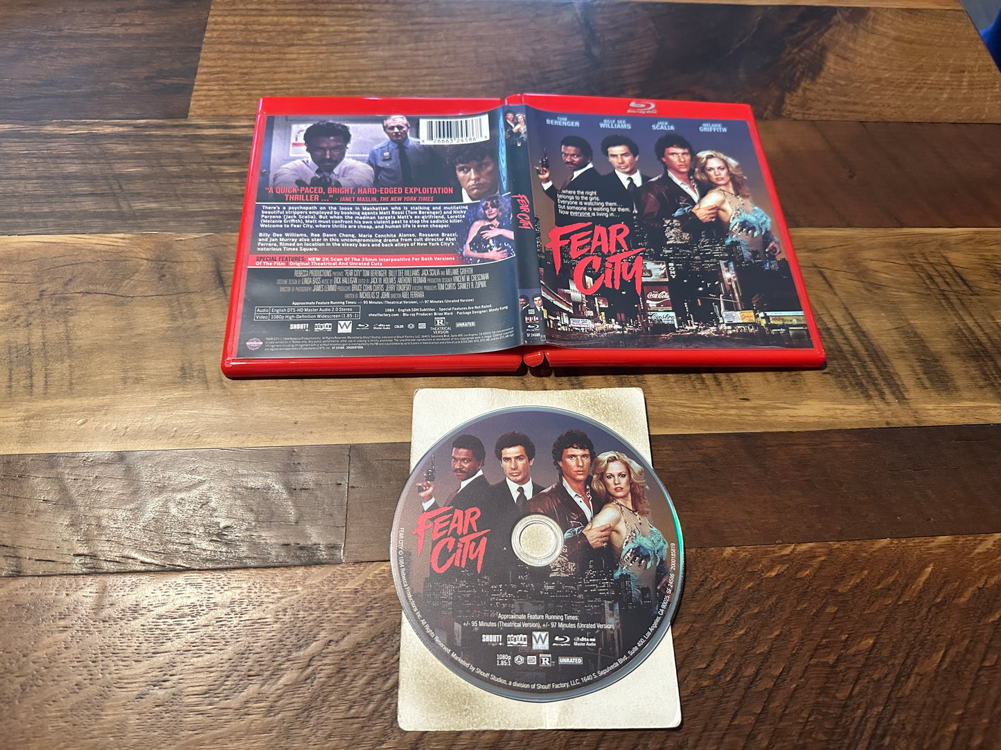 Fear City (Blu ray, Shout Factory, 80’s Classic, Jack Scalia, Widescreen)