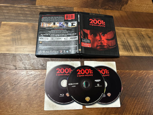 2001: A Space Odyssey 4K Ultra HD-Warner Bros-3 Disc Set-No Digital