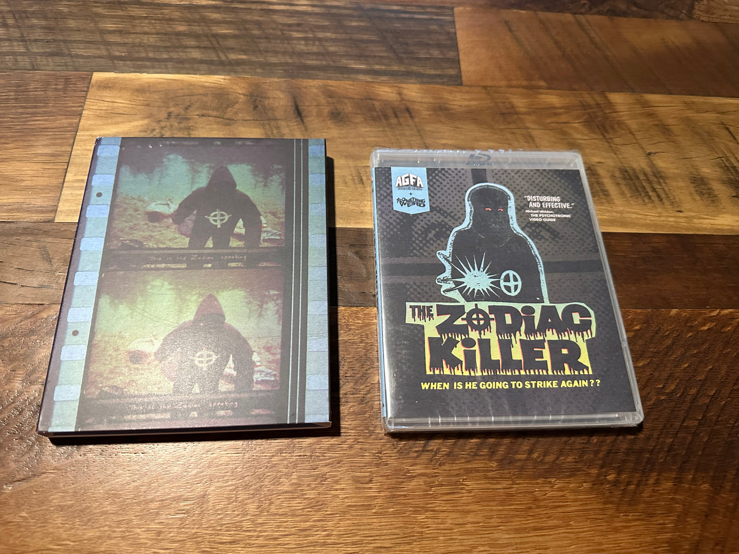 The Zodiac Killer (Blu ray, Vinegar Syndrome Partner Label, Slipcover, NEW)