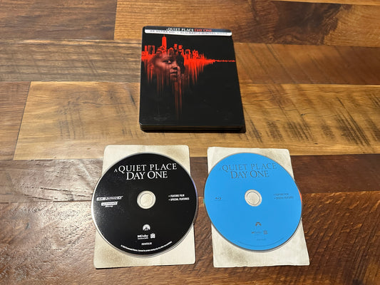 A Quiet Place Day One (4K Ultra HD/Blu ray, Steelbook, Paramount, No Digital)
