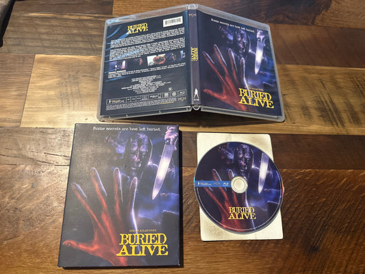 Buried Alive 1989 Blu ray-Vinegar Syndrome-80’s Horror Classic-Slipcover