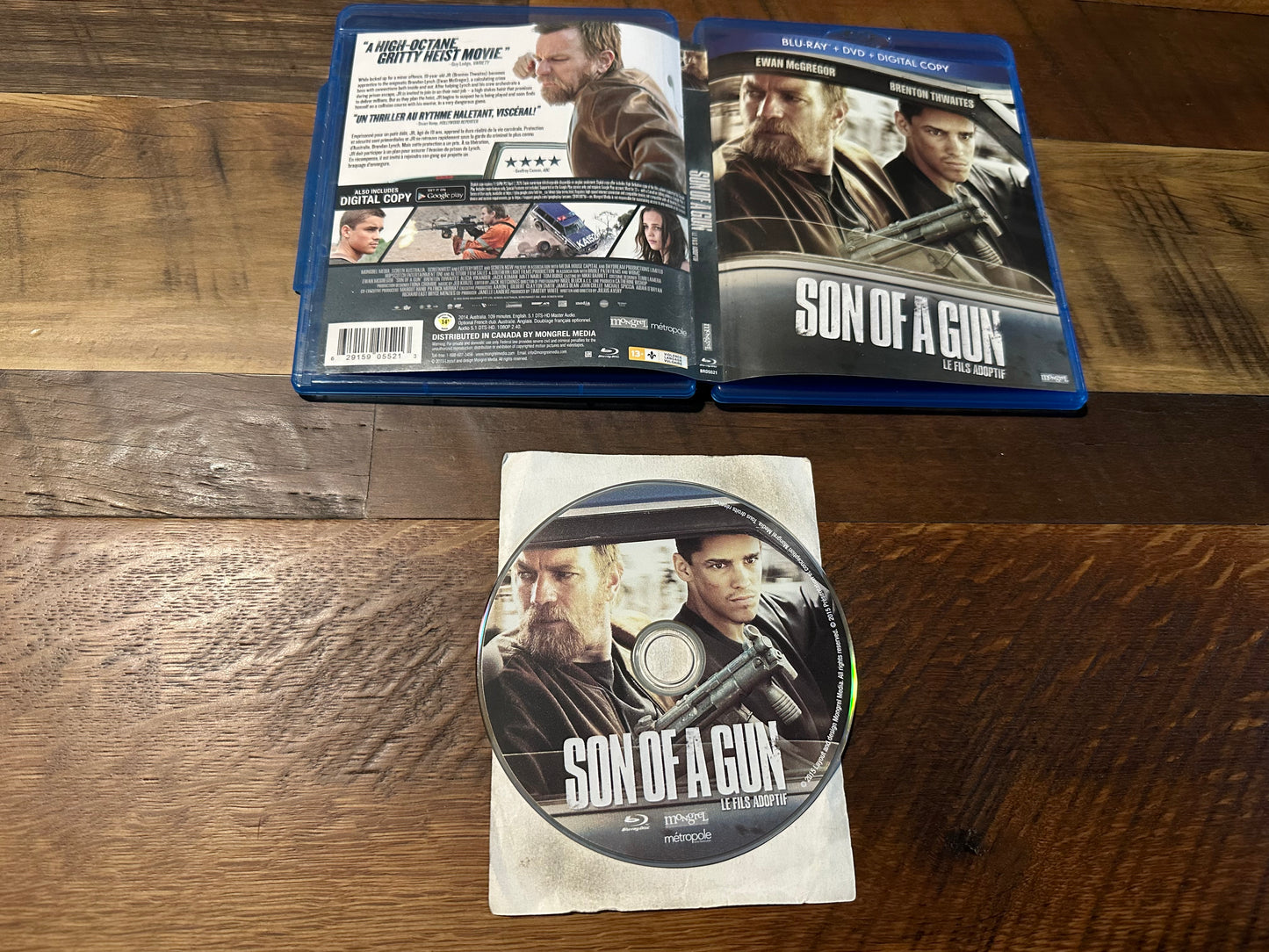 Son Of A Gun Blu ray-Mongrel Media-Ewan McGregor-NO DVD-No Digital