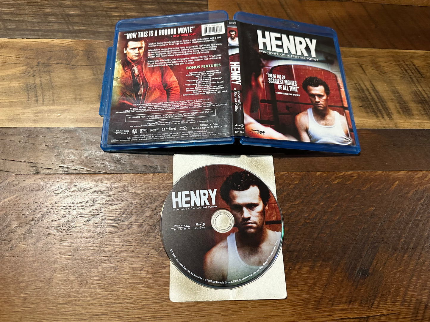 Henry Portrait Of A Serial Killer Blu Ray-Dark Sky Films-90’s Horror-