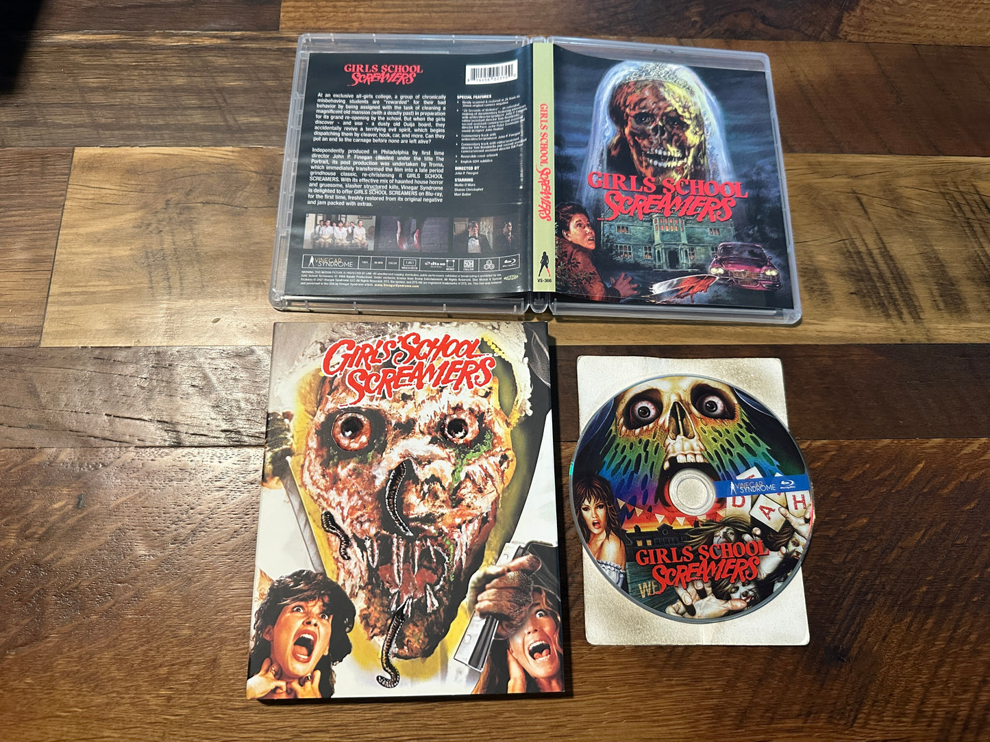 Girls School Screamers (Blu ray, Vinegar Syndrome, Slipcover, 80’s Horror)