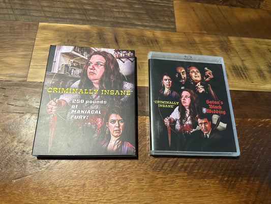 Criminally Insane (Blu ray, Vinegar Syndrome, Vinegar Slipcover, NEW/Sealed)