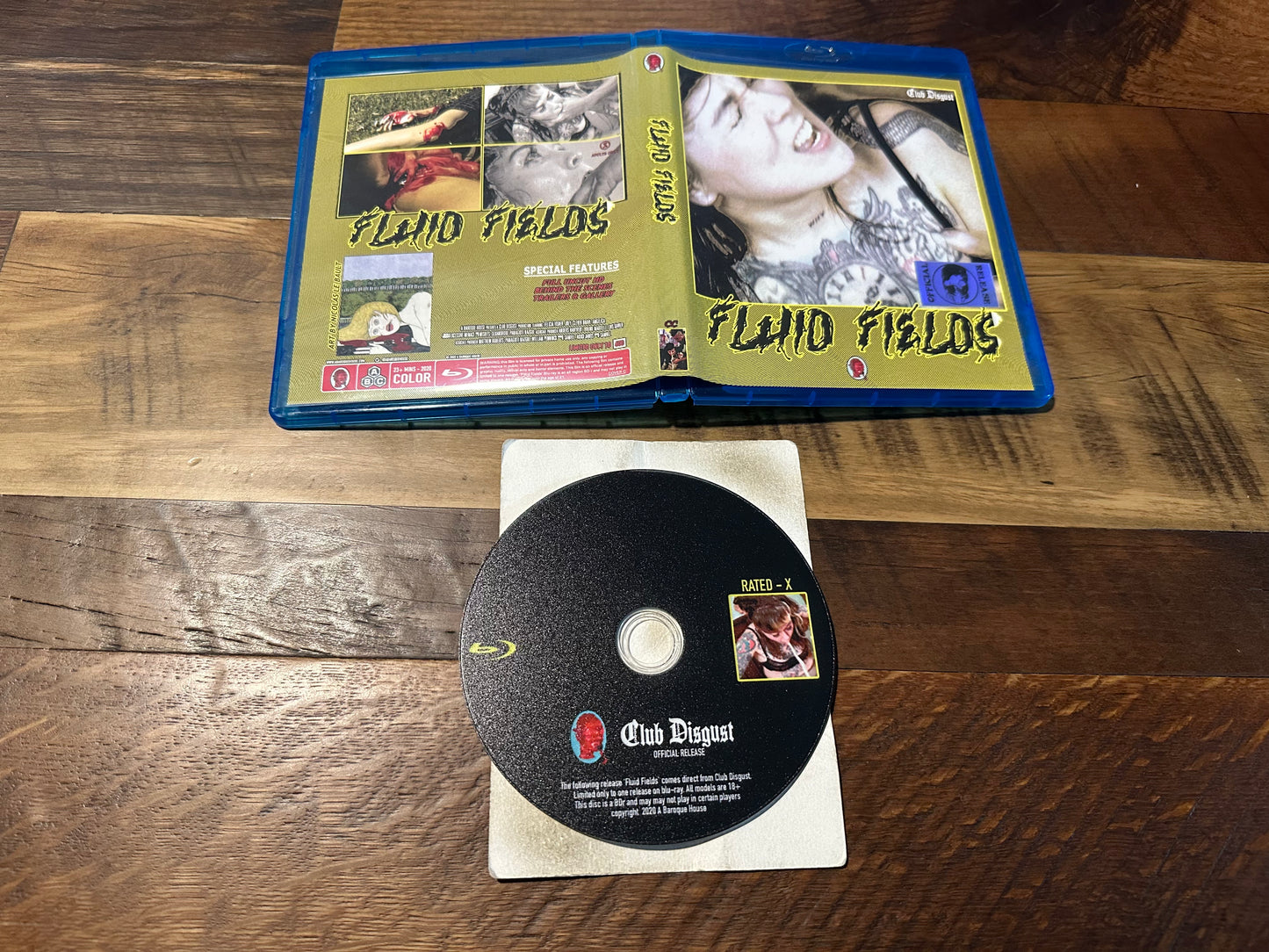 Fluid Fields Blu ray-A Baroque House-Rare Limited To Only 600-Disturbing