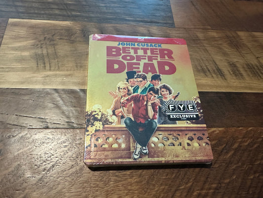 Better Off Dead Blu ray-Steelbook-FYE Exclusive-John Cusack-NEW