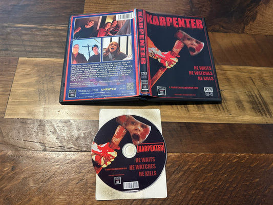 Karpenter (DVD-R, 2018 Christian Jackerman Very Rare Slasher, Impossible to Find)
