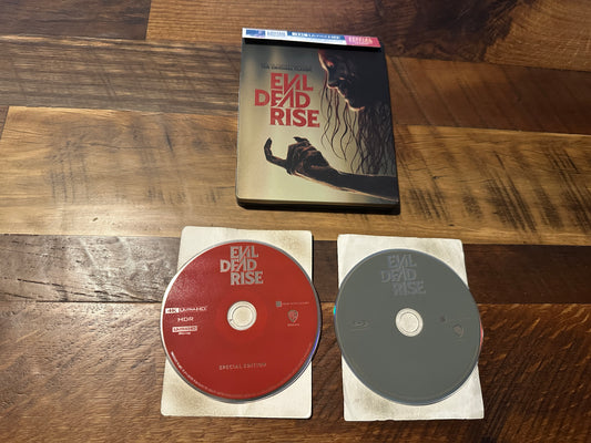 Evil Dead Rise 4K Ultra HD/Blu ray-Beat Buy Excl-Steelbook-2 Disc