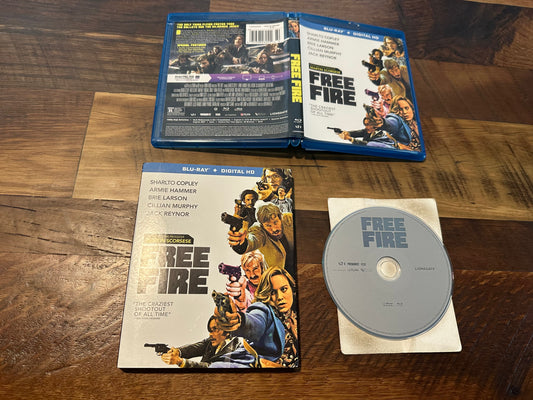 Free Fire Blu ray-A24-Slipcover-Widescreen-2016 Classic-No Digital