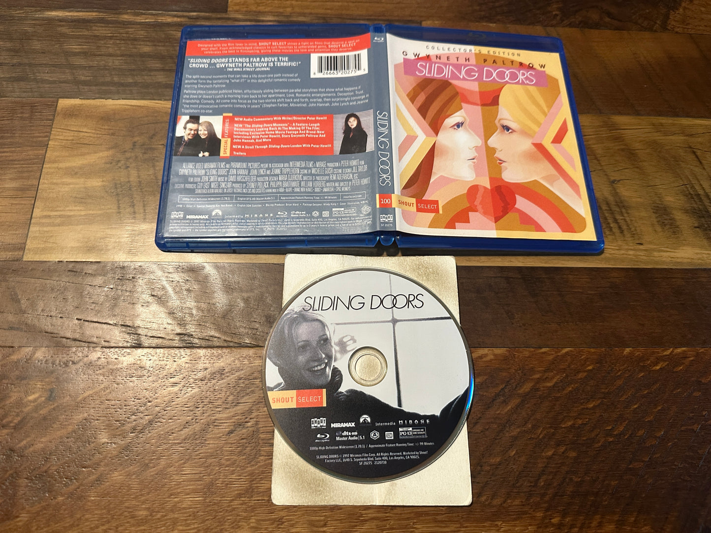 Sliding Doors (Blu ray, Shout Factory, Collector’s Ed, Gwyenth Paltrow)