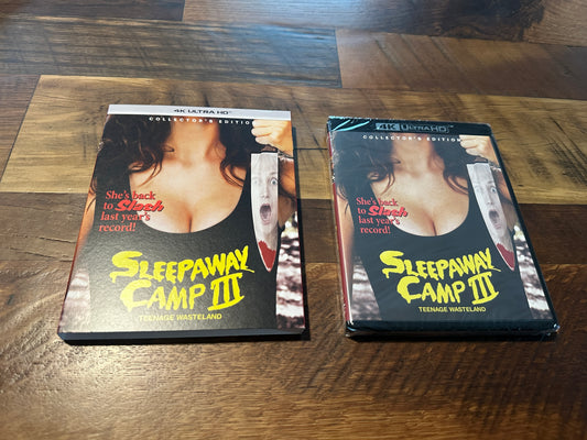 Sleepaway Camp III (4K Ultra HD, Scream Factory, Collectors Ed, Slipcover, NEW)