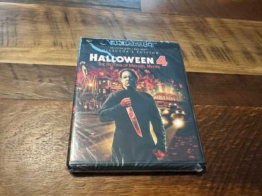 Halloween 4 (4K Ultra HD/Blu ray, Scream Factory, Collector’s Edition, NEW)
