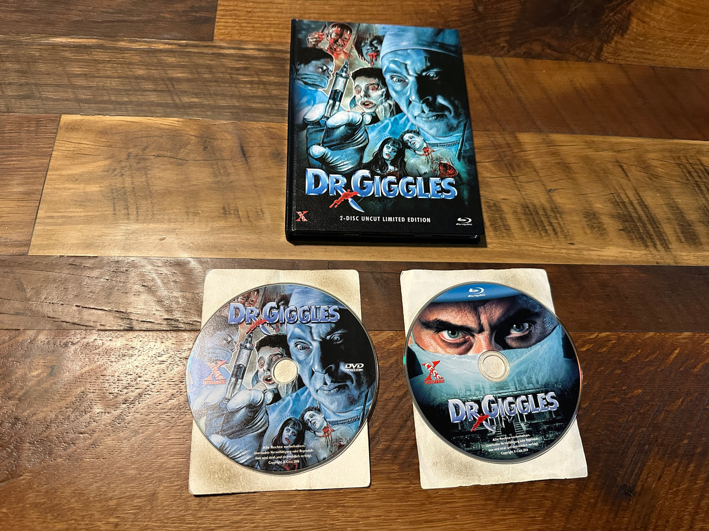 Dr. Giggles (Blu ray/DVD, Mediabook, X-cess Ent, 500 Made, Reg B)