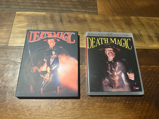 Death Magic Blu ray-Vinegar Syndrome Partner Label-Slipcover-NEW