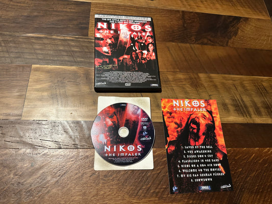 Nikros the Impaler DVD-Rat Pack Indep Films-Limited Edition-Signed-