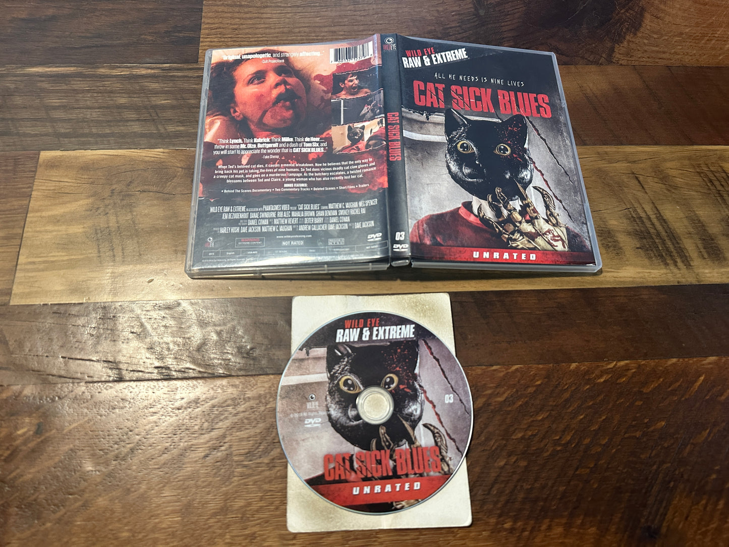 Cat Sick Blues (DVD, Wild Eye Releasing, Widescreen, Obscure Horror)