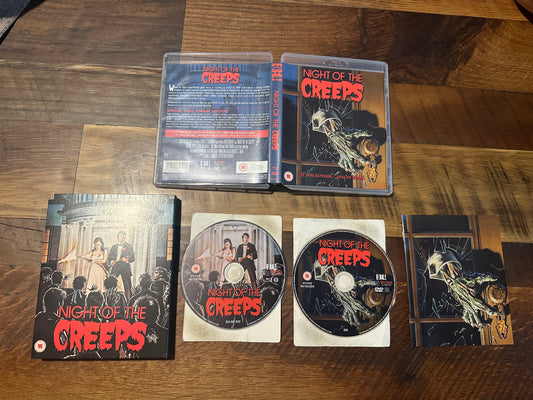 Night Of The Creeps Blu ray/DVD-Eureka-Slipcover-Region B-2 Disc-