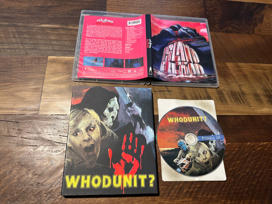 Whodunit Blu ray-Vinegar Syndrome-Slipcover-80’s Horror-